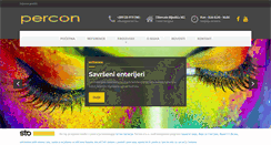 Desktop Screenshot of percon.ba
