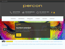 Tablet Screenshot of percon.ba