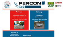 Desktop Screenshot of percon.be