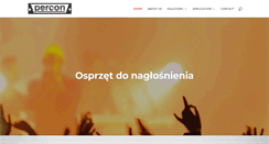 Desktop Screenshot of percon.pl